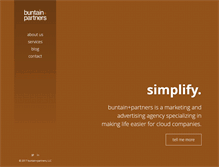Tablet Screenshot of buntainandpartners.com